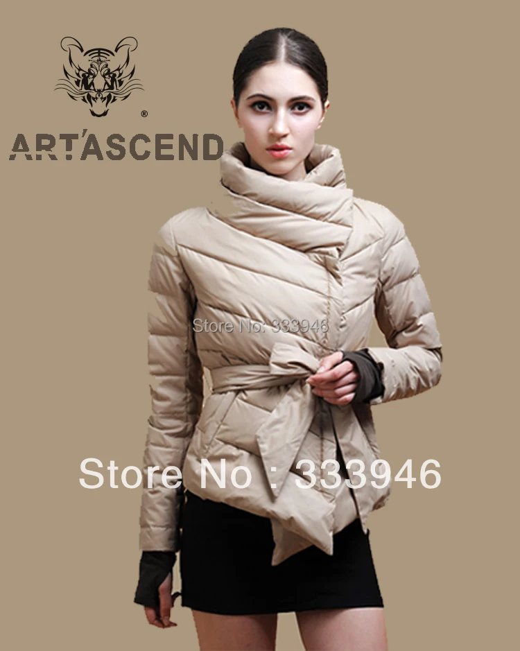 short women's down jacket