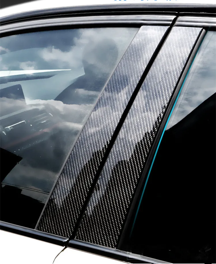 Автомобильный Стайлинг, двери, окна b-столбы, декоративная накладка, наклейки из углеродного волокна для BMW X5 E70 X1 E84 F48, внешние аксессуары