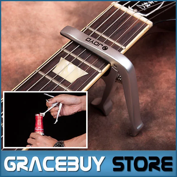 Joyo Guitar Capo JCP 02 Silver Opener Clamp On Neck Capo for Acoustic Electric Guitar New on