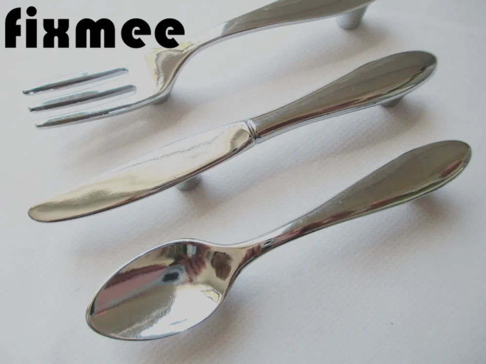 Fixmee 1 шт. креативная ложка нож вилка кухонный шкаф шкафчики ящик ручка ручки 76 мм