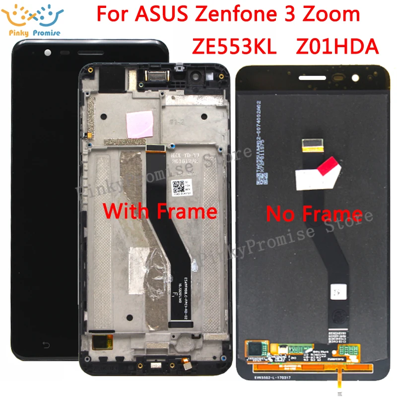 

AMOLED 5.5" Display For ASUS Zenfone 3 Zoom ZE553KL LCD Touch Screen Digitizer for Zenfone Zoom S No Dead Pixels Z01HDA