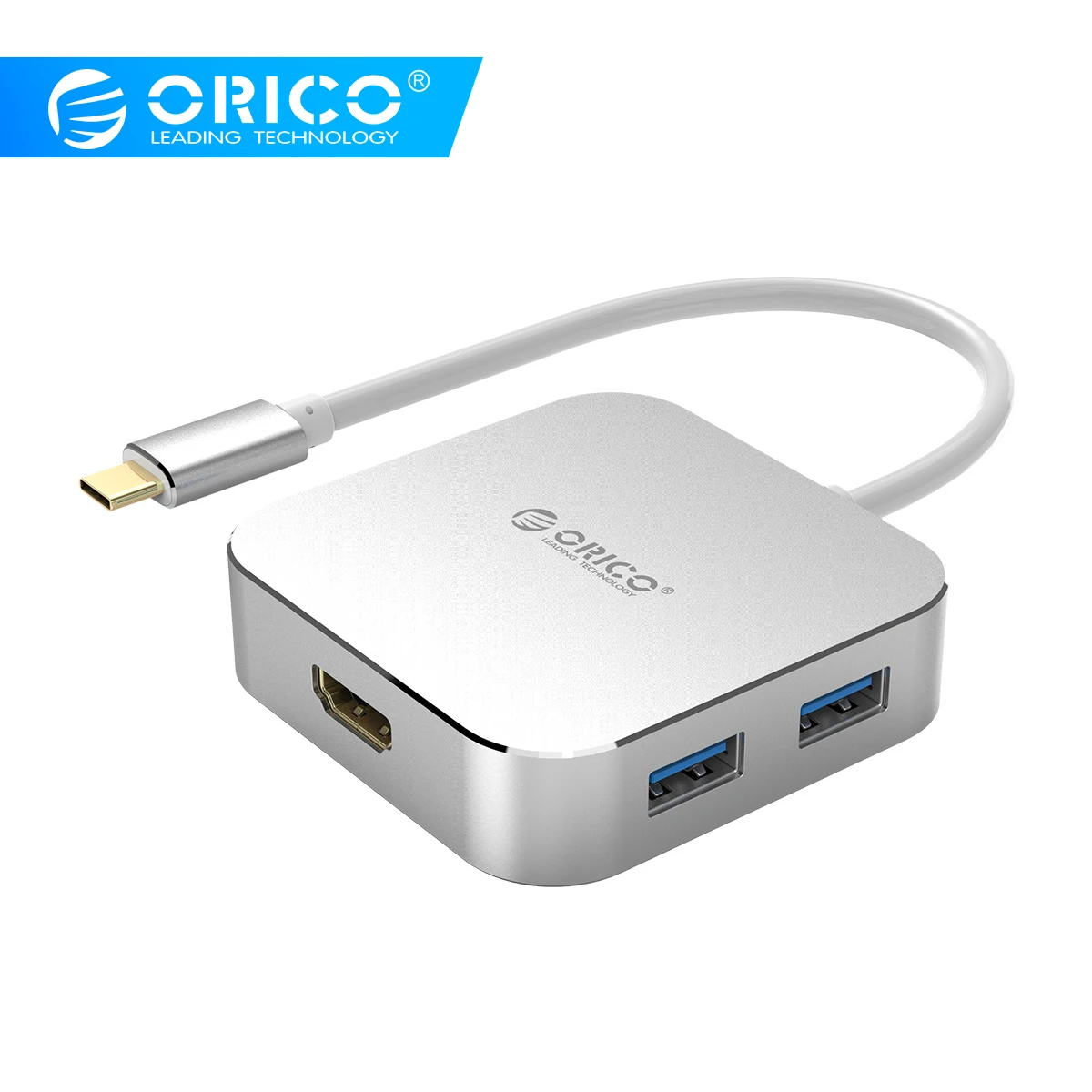 ORICO USB-C концентратор type-C для HDMI USB 3,0 адаптер для MacBook samsung Galaxy huawei mate 20 P20 Pro Высокоскоростной USB 3,0 концентратор type C