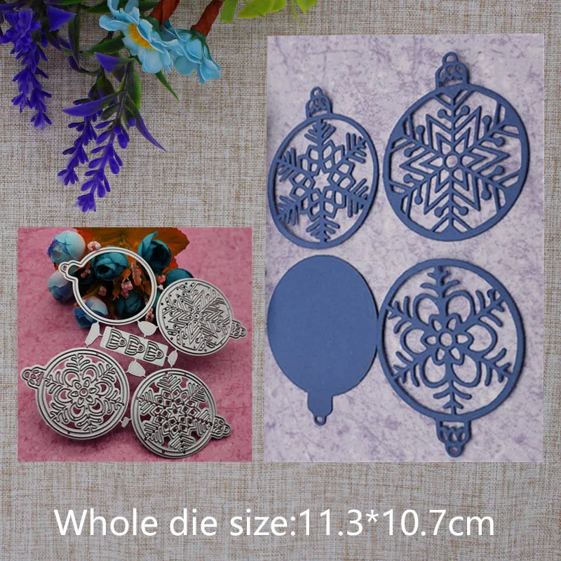 

2019 New Arrival Christmas Bell Snowball Metal Cutting Dies Stencil DIY Scrapbooking Embossing Decor Photo Album Craft 113X107mm