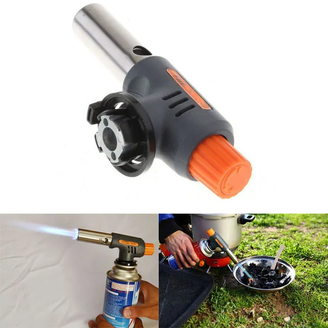 Hot Butane Gas Blow Torch Flame Soldering Welding Gun Iron Electronic