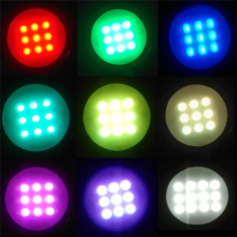  Aiboo RGBW RGB+White LED Under Cabinet Lights Downlight 8 Lamps with IR Remote Control Dimmable for - 32749267209