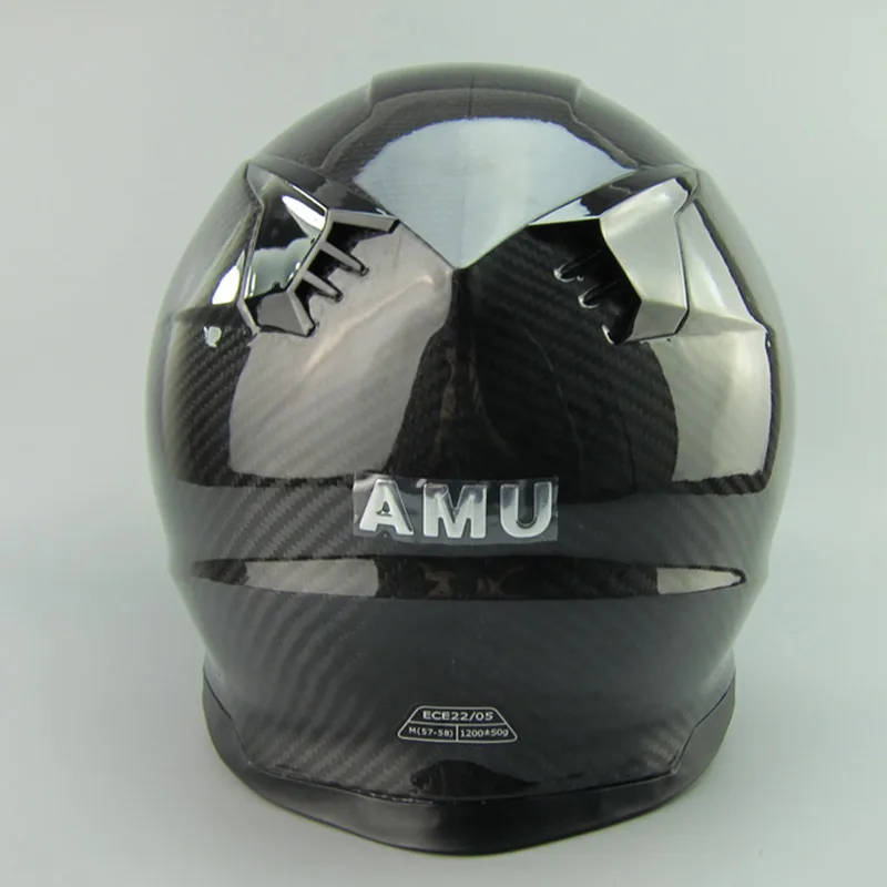 Аутентичный мотоциклетный шлем AMU, шлем для внедорожника, шлем из углеродного волокна, защитный мужской Специальный шлем