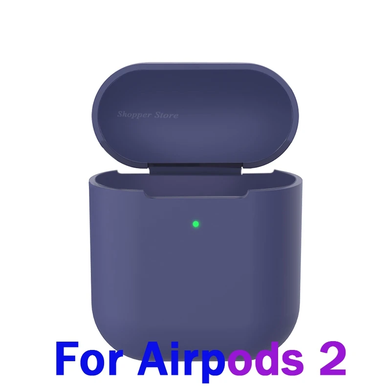 Беспроводной чехол для наушников с Bluetooth для Apple Airpods 2, беспроводное зарядное устройство, мягкий силиконовый чехол для Airpods, защитный чехол - Цвет: 13