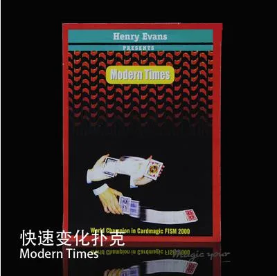 Free Shipping Modern Times By Henry Evans - Card Magic Trick Accessories Stage Props Close Up Magia Toys Classic Magie | Игрушки и хобби