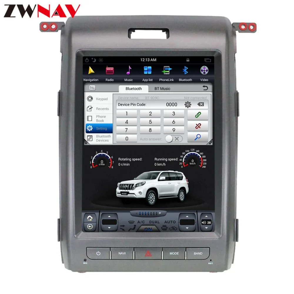 

ZWNVA Tesla style IPS Screen Android 7.1 Car DVD Player GPS Navigation Radio Screen For Ford F150 2009 2010 2011 2012 2013 2014