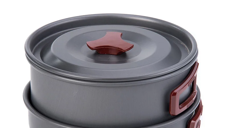 Equipamentos de Cozinha ao ar Pote de Piquenique Bagunça Mochila Livre Naturehike Caminhadas Camping Panelas Conjunto Cookset Portátil Compacto Kit 6 Pote de Piquenique Cookset Portátil Compacto