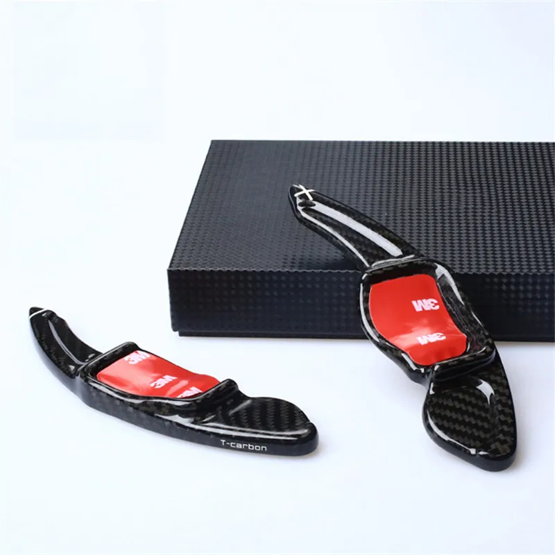 

Lengthen Style Carbon fiber Steering wheel paddle shift Fit For Golf6