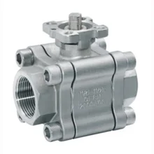 CF8 Нержавеющая сталь 2000 WOG3pcs шаровой клапан DN25