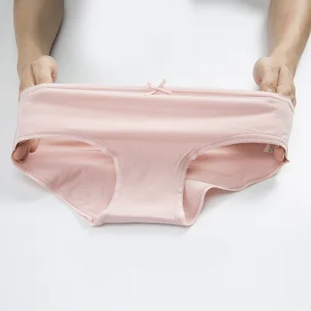 

DERUILADY Solid Colors Women Underwear Briefs Comfort Low Waist Cotton Sexy Lingerie Panty Seamless female Panties Plus Size