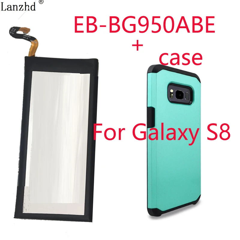 EB-BG950ABE mobile phone battery For Samsung Galaxy S8 SM-G9508 G9508 G9500 G950U Replacement Battery +Galaxy case | Мобильные
