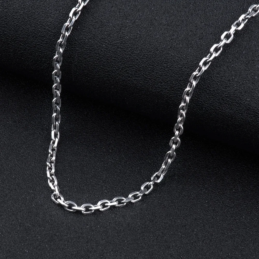 925 Sterling Silver Chain Men Necklace 