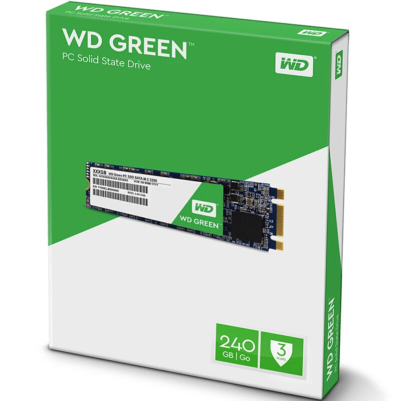 Жесткий диск Western Digital WD SSD зеленый 120 ГБ 240 M.2(2280) NGFF ноутбук внутренний твердотельного накопителя 480 г 1 ТБ M.2 2280 Тетрадь ssd