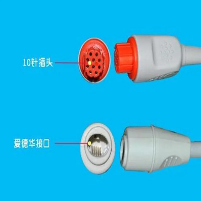 

Compatible for Datex Utah Adapter IBP Cable,Blood Pressure Transducer Cable 3.6M (12FT) Medical IBP Cable