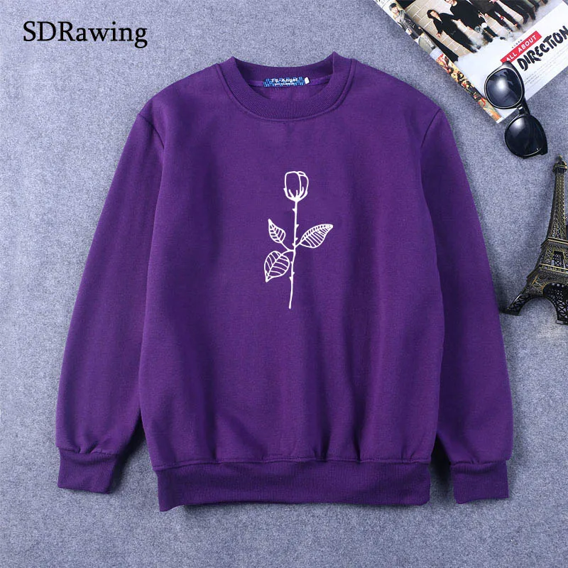 New Girl Power Rose Print Women Sweatshirts Cotton Casual Funny Sweatshirts For Lady Top Hipster Tumblr Drop Ship New Girl Power Rose Print Women Sweatshirts Cotton Casual Funny Sweatshirts For Lady Top Hipster Tumblr Drop Ship