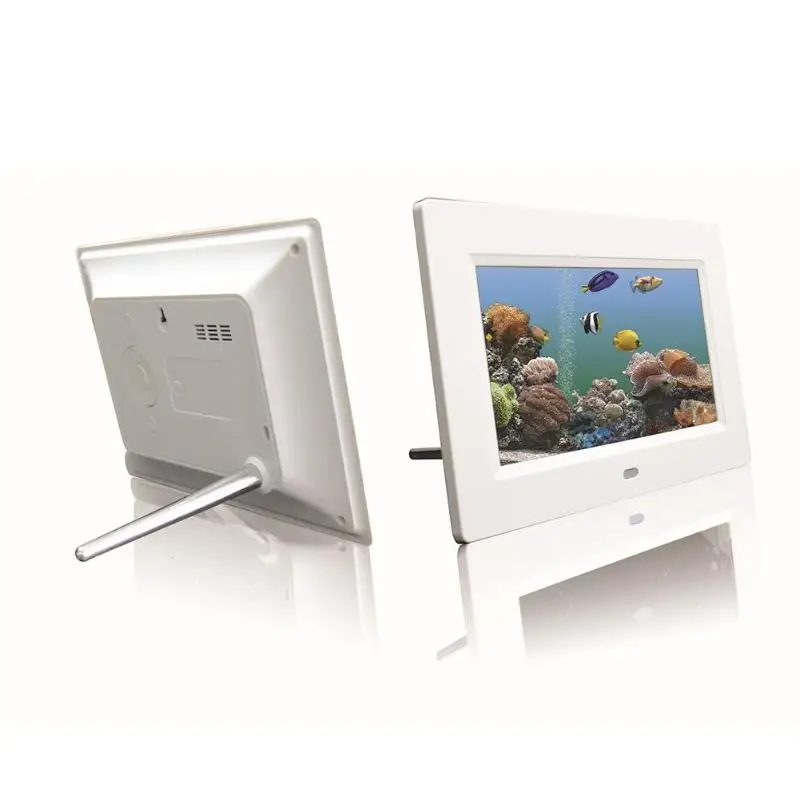 

7 Inch HD LED Digital Screen Digital Photo Frame 800x480 Electronic Calendar Alarm Timer Switch Video Player US Plug Promotion