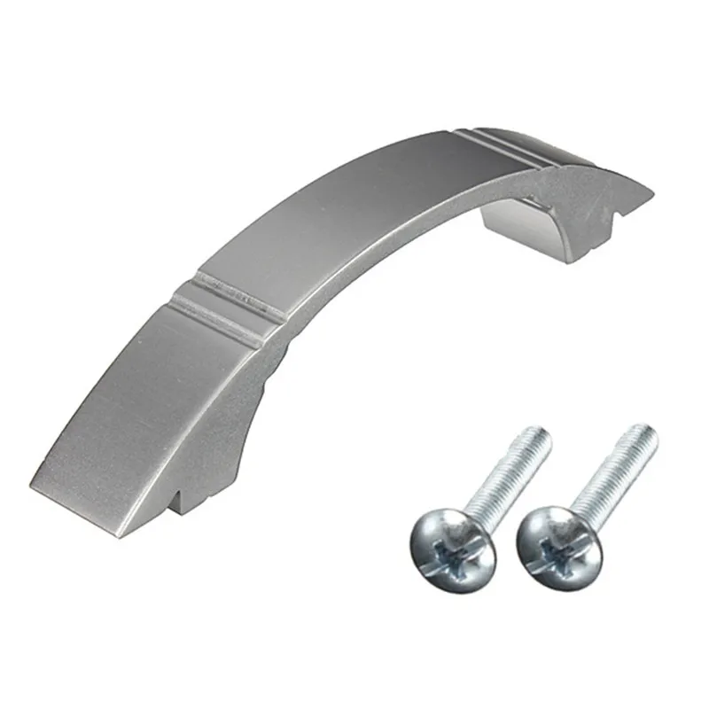 

Durable Modern Silver Zinc Alloy Door Knob Cabinet Wardrobe Cupboard Drawer Pull Handle 3 Size 64mm