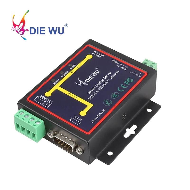 

RJ45 to RS232 +RS485 Industrial Serial Device Server RS232 RS485 RS422 to Ethernet TCP/RTU/UDP Converter