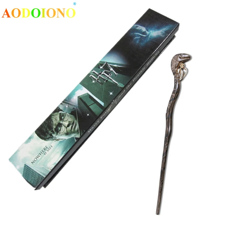 19 видов волшебной палочки Гарри с коробкой Волдеморт Рон Гермиона Дамблдор Луна Джинни Снейп волшебная палочка Хогвартс билет на поезд - Цвет: Death Eater Nagini