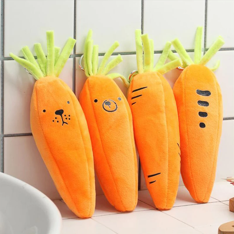 

New creative carrot styling pencil case cartoon storage pen bag cute plush stationery pencil case office and school supplies