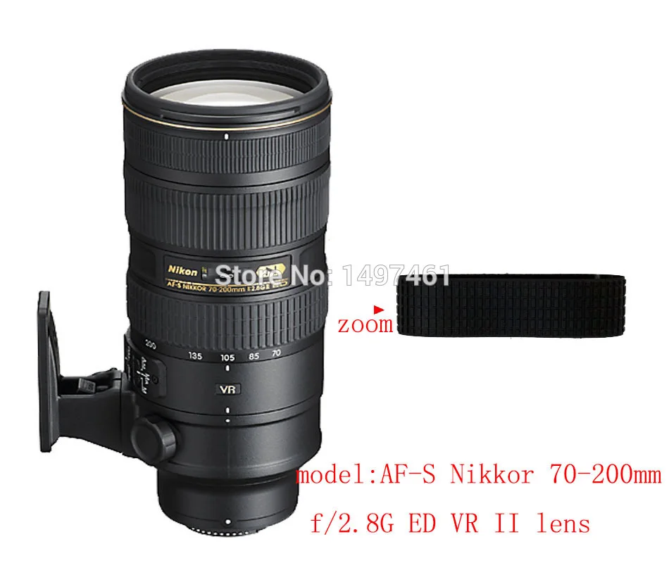 Lens Zoom or focus Rubber Ring / Grip Repair Succedaneum For Nikon AF-S 70-200mm f/2.8G ED VR II lens | Электроника