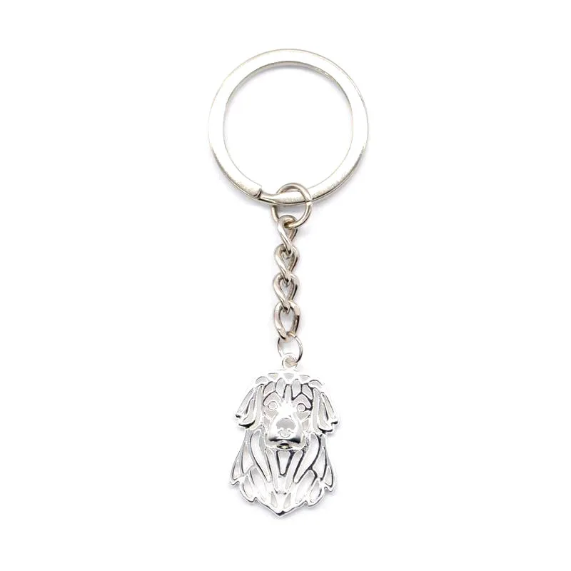 2019 Jewelry Alloy Leonberger Dog KeyChains Cutout Metal Pet Key Chains