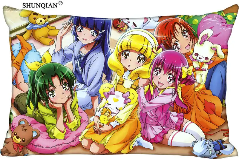 

Custom Pretty Cure Pillowcase 45x35cm(One Side) Rectang Zipper Print High Quality Pillowcase Cover