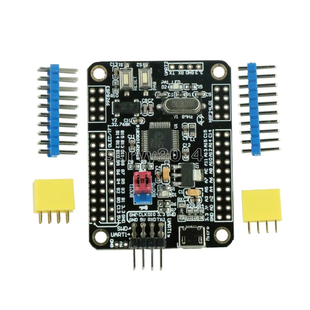 STM32F103C8T6 ARM Мини-система макетная плата STM32 макетная основная плата DC 5 в wifi ESP8266/NRF24L01/WS1053 W5500 интерфейс