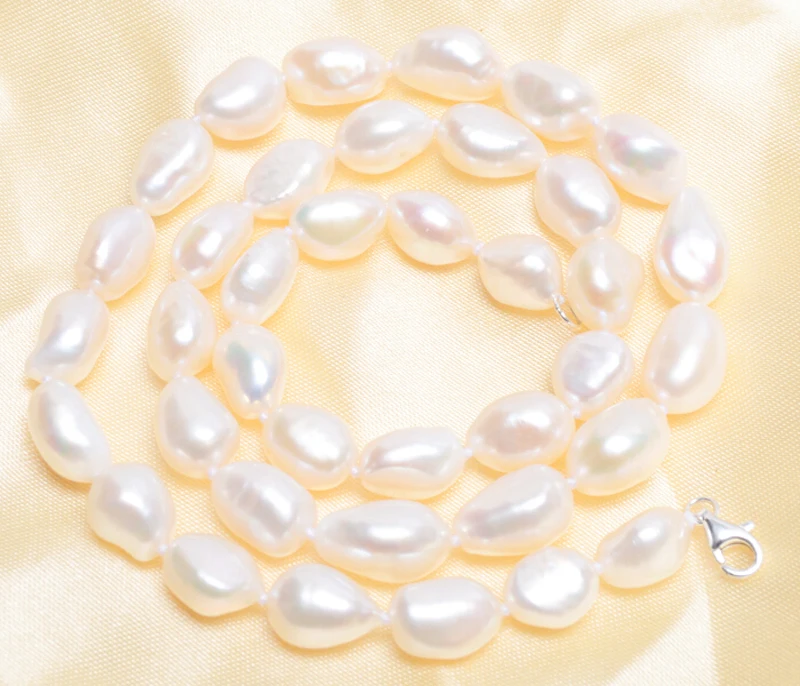 Модные Ювелирные наборы из натурального жемчуга в стиле барокко, ожерелье из настоящего пресноводного жемчуга, 925 пробы серебряные серьги для женщин, Новинка