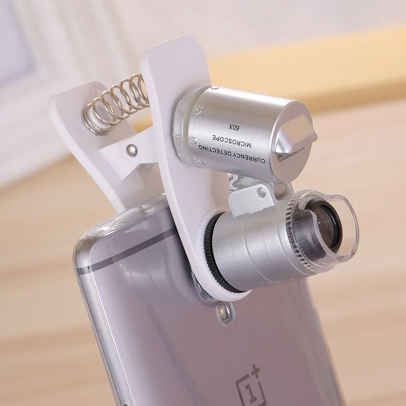 

60X Zoom Universal Cell Phone Loupe Microscope Lens Magnifier Micro Camera For Cell Phone