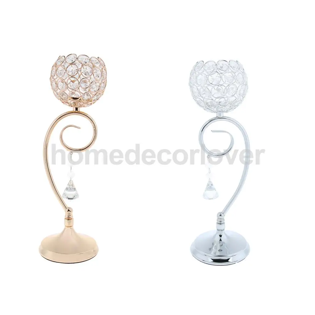 Elegant Effective Mosaic Wedding Festive Candlestick Candle Light Holder Stand Table Top Festive Decorations 2Pcs