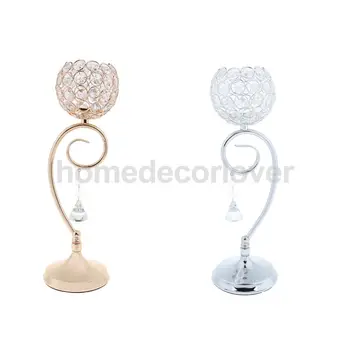 

Elegant Effective Mosaic Wedding Festive Candlestick Candle Light Holder Stand Table Top Festive Decorations 2Pcs