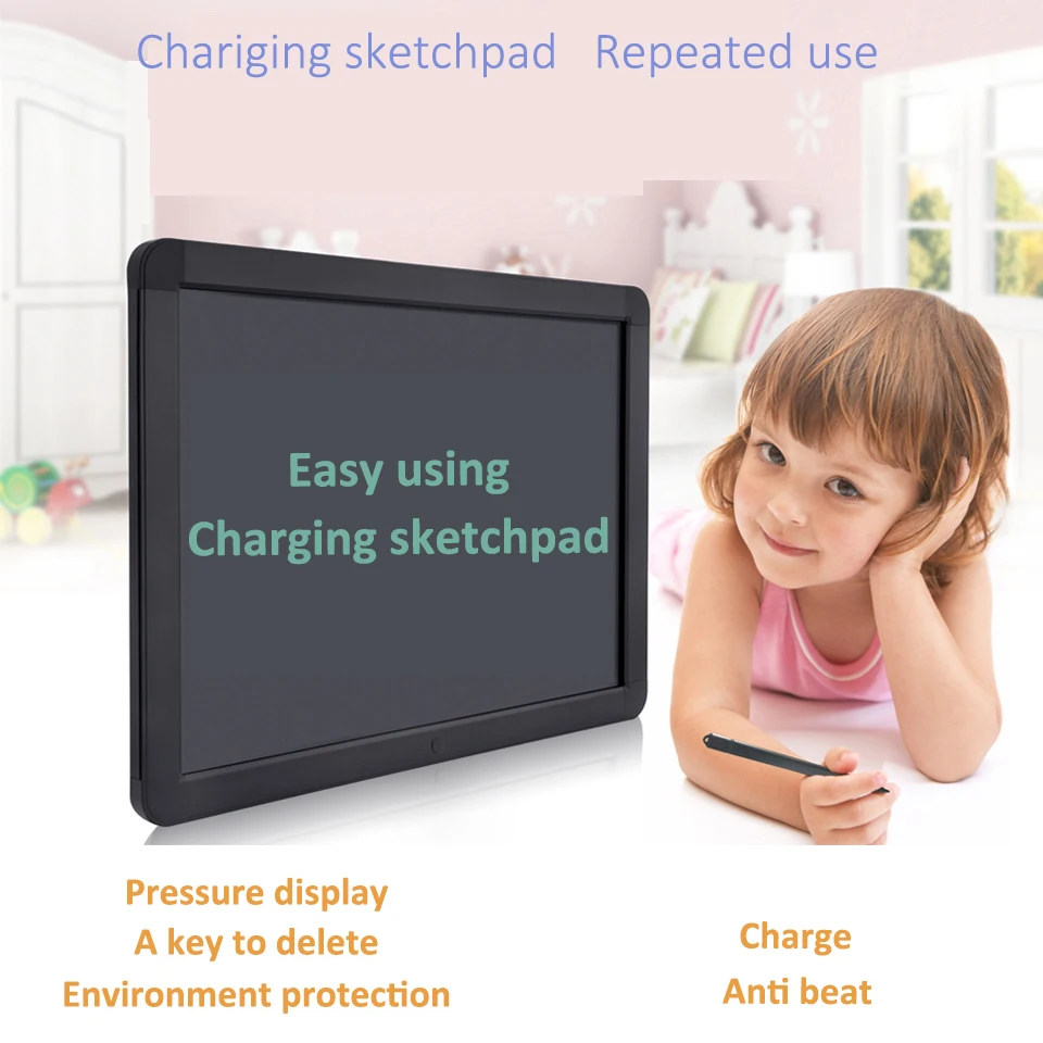 

20 Inch Recharge Electronic LCD Display Digital Writing Tablet Drawing Tablet Handwriting Pads for Children's Presents