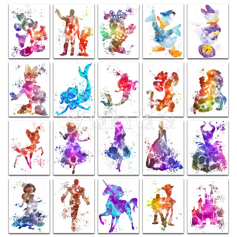 

5D DIY Diamond painting Cross stitch Cartoon Full Square Diamond embroidery Animal Art Round Diamond mosaic colorful #