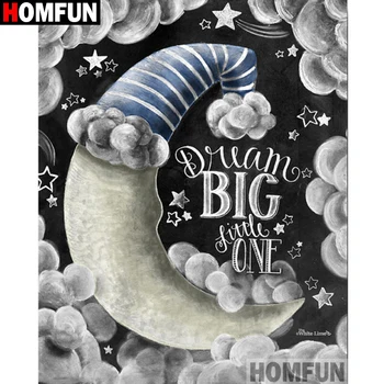 

HOMFUN Full Square/Round Drill 5D DIY Diamond Painting "Letter pattern" Embroidery Cross Stitch 5D Home Decor Gift A15854