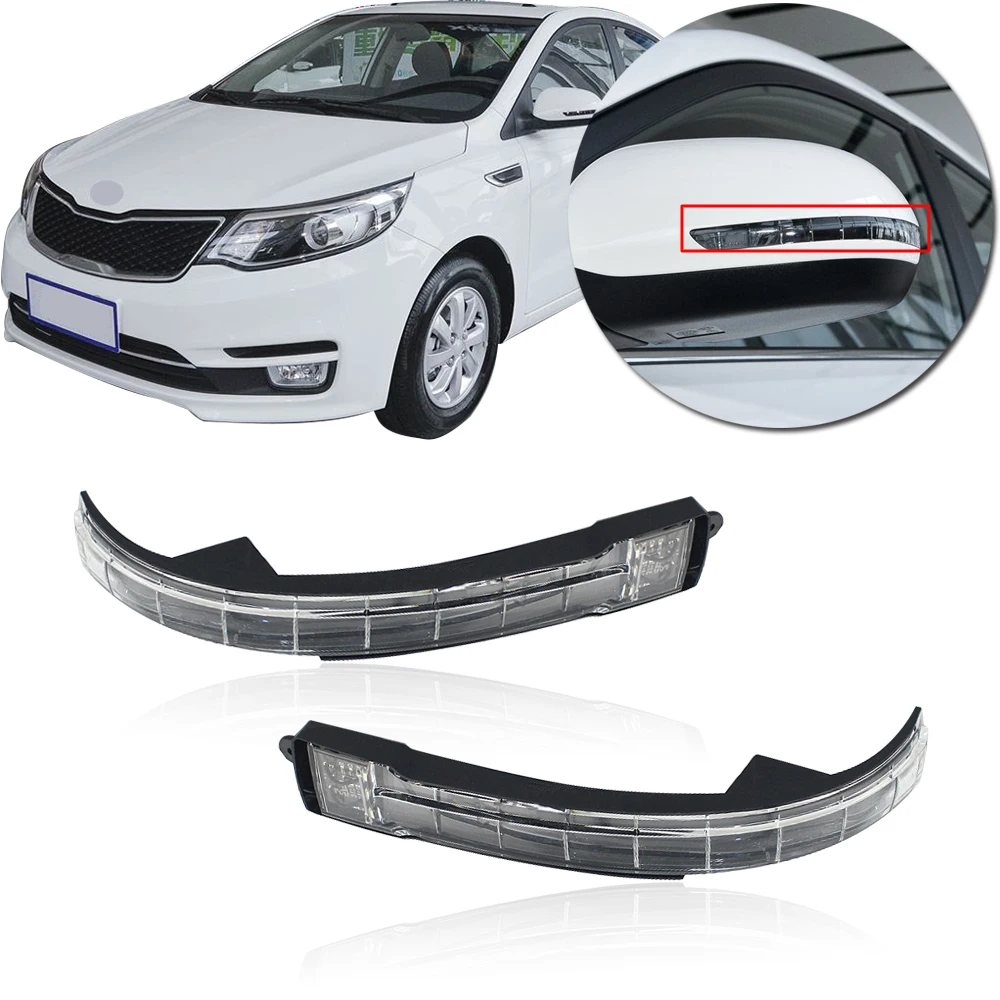 

CAPQX Outside Rearview Mirror LED Turn light Signal lamp Turn lamp For KIA K2 2011 2012 2013 2014 2015-2017 Rear view Flash lamp