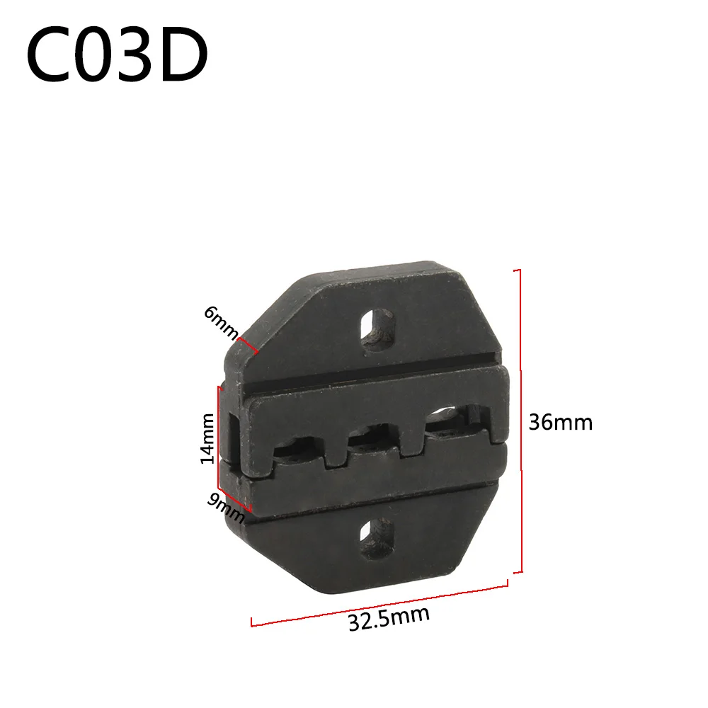 C03D LUBAN C03B C03C C03D C6GB C04WFL C04WF C1016 плашки наборы для C обжимной Пилер плашки плоскогубцы модули челюсти - Цвет: C03D