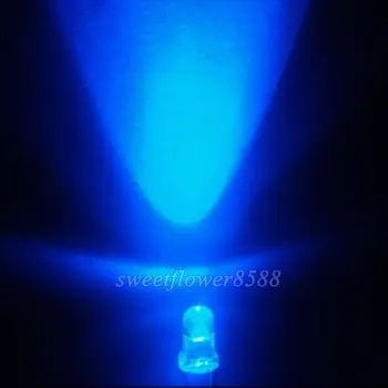 

New 500pcs Blue 3mm 5000mcd LED Lamp Light Ultra Bright Led Bulb Transparent Free Shipping