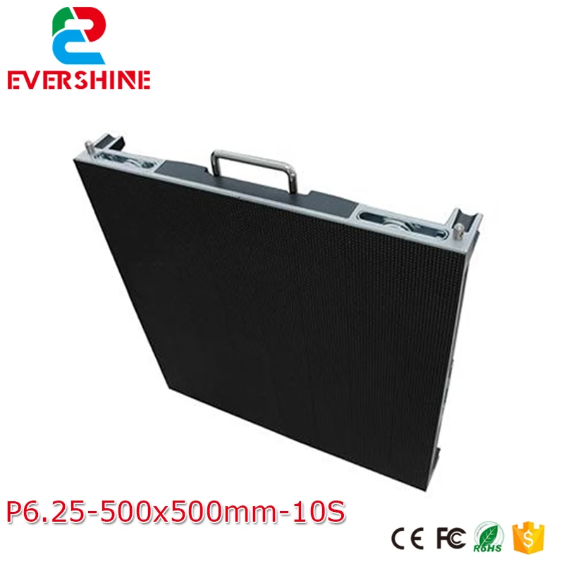 Литье алюминия уличная прокатная светодиодная дисплей p6.25 smd3535 Светодиодная панель 500*500 мм