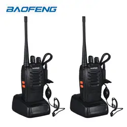 2 шт. Walkie Talkie Радио BaoFeng BF-888S 5 Вт Портативный Хэм CB радио двухстороннее ручной КВ трансивер переговорные BF-888S