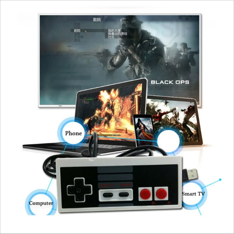 Игровой USB контроллер классический джойстик для игр NES Windows ПК MAC|controller control|controller