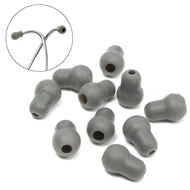 10pcs Super Comfortable and Soft Stethoscope Earplug Eartips Earpieces