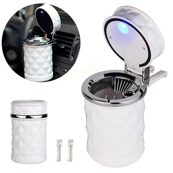 

Car Ashtray Portable Car Cigar Cigarette Led Ashtray With Lid Cup Holder Travel Auto Cigarette Smoke Remove Ashtray