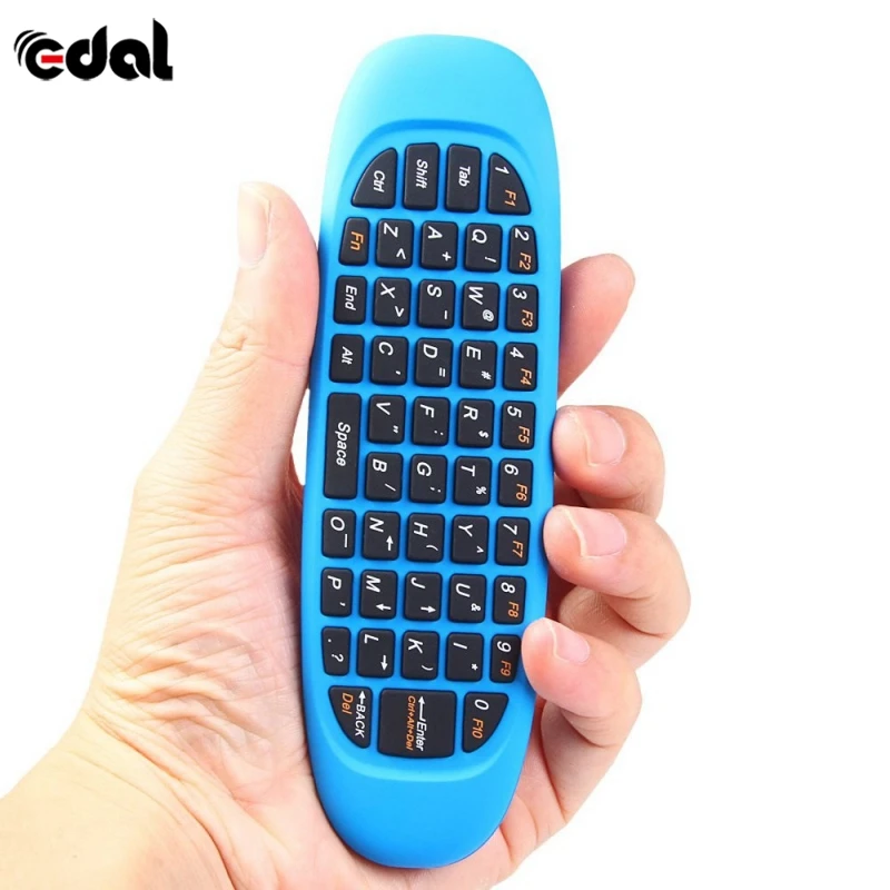

EDAL 2.4Ghz Gyroscope Fly Air Mouse C120 Wireless Game Keyboard Android Remote Controller Rechargeable Keyboard For Smart Tv Box