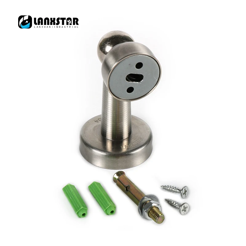 High Quality 304 Stainless Steel Door Stopper Classic Suction Hardware Strong Magnetic Housekeeper Door-stoppers