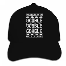 Принт бейсбольная кепка под заказ Gobble Kid забавная ко Дню благодарения забавная индейка для малыша солнцезащитный козырек Кепка