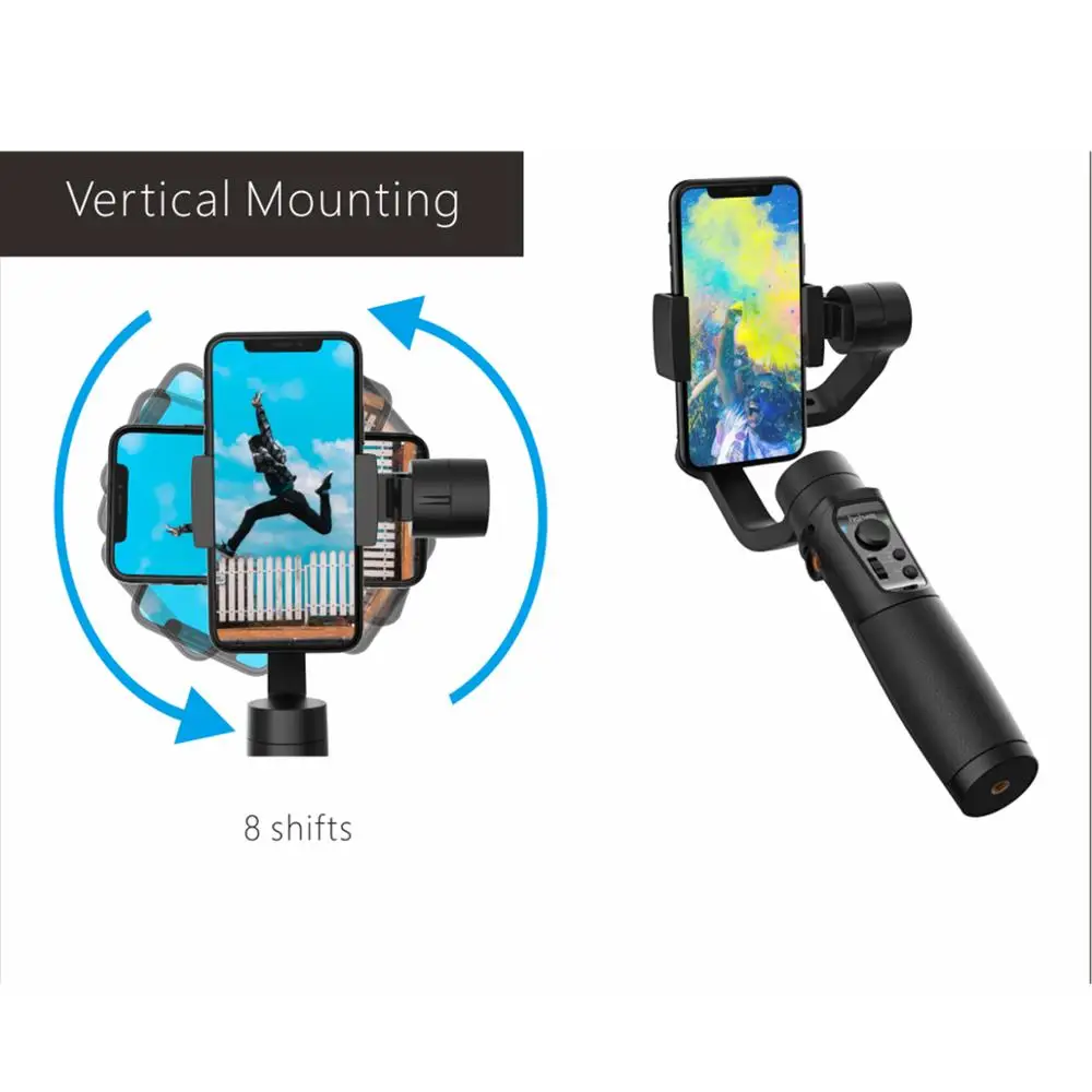 Tanie Hohem iSteady Mobile Plus stabilizator do smartfona 3 osi kardana ręczna dla iPhone android Huawei Samsung Gopro